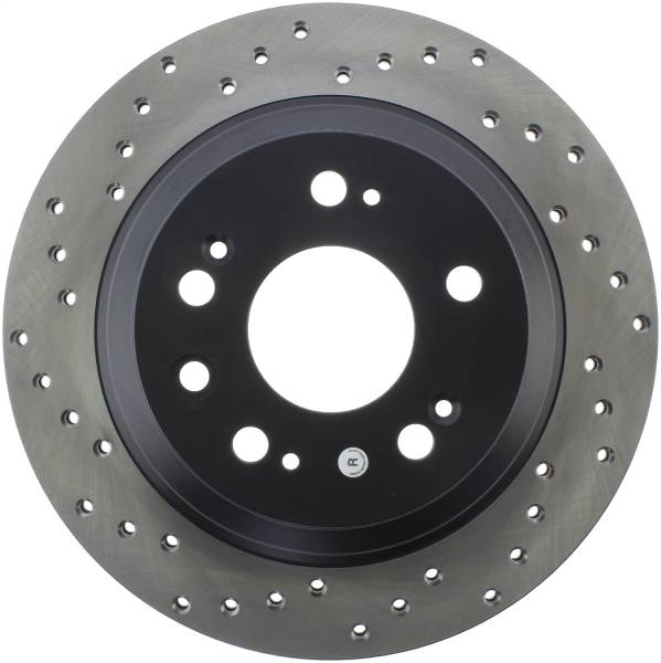 Stoptech - StopTech Sport Cross Drilled Brake Rotor Rear Right 128.40067R