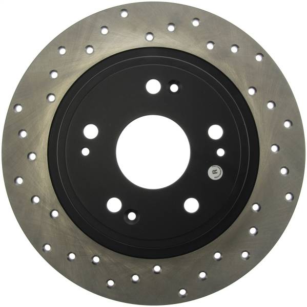 Stoptech - StopTech Sport Cross Drilled Brake Rotor Rear Right 128.40068R