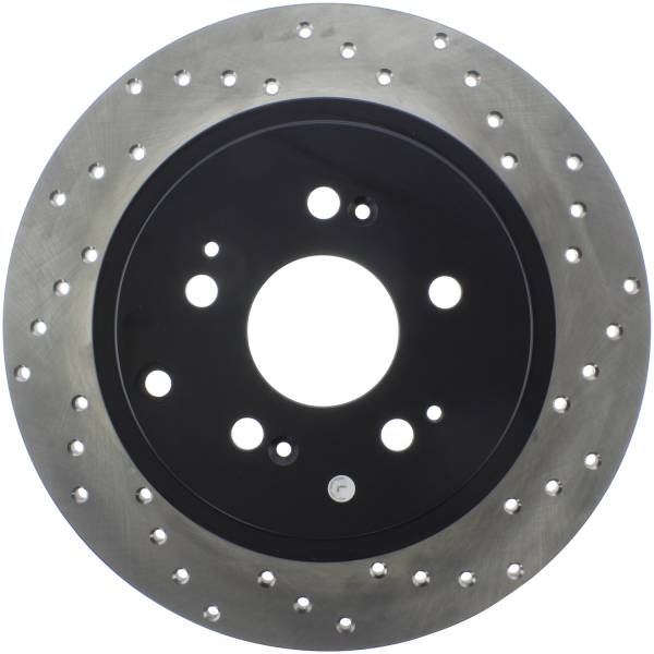 Stoptech - StopTech Sport Cross Drilled Brake Rotor Rear Left 128.40070L