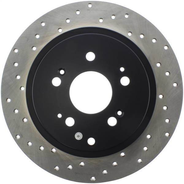 Stoptech - StopTech Sport Cross Drilled Brake Rotor Rear Right 128.40070R