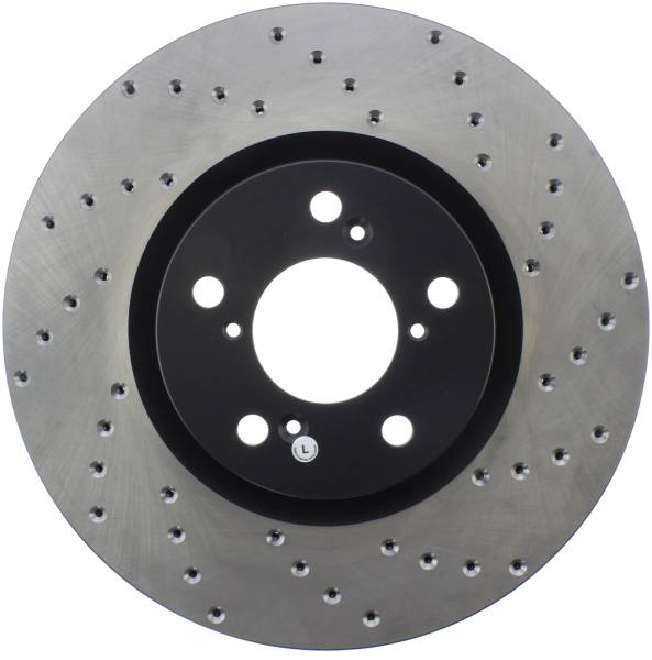 StopTech - StopTech Sport Cross Drilled Brake Rotor Front Left 128.40071L