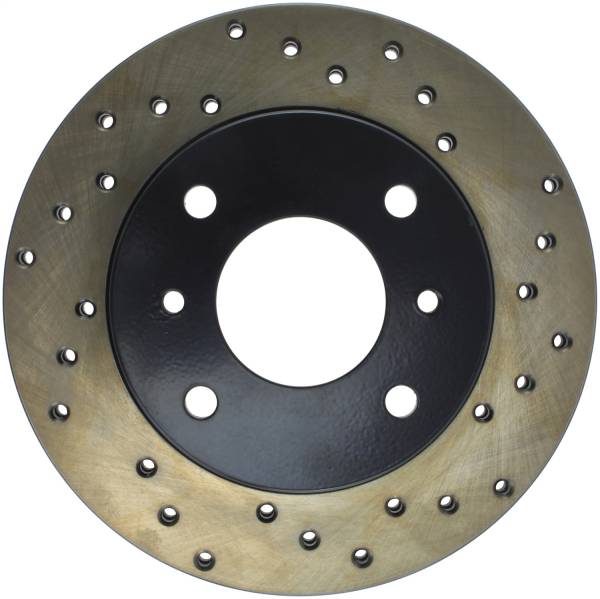 Stoptech - StopTech Sport Cross Drilled Brake Rotor Front Left 128.42040L