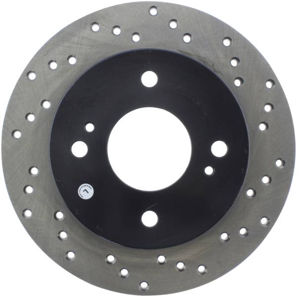 Stoptech - StopTech Sport Cross Drilled Brake Rotor Rear Left 128.42051L