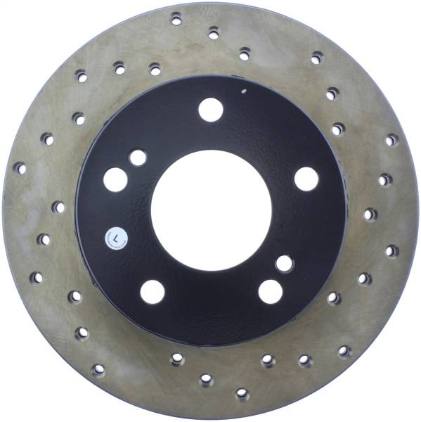 StopTech - StopTech Sport Cross Drilled Brake Rotor Front Left 128.42057L