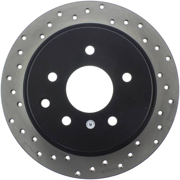 Stoptech - StopTech Sport Cross Drilled Brake Rotor Rear Right 128.42073R