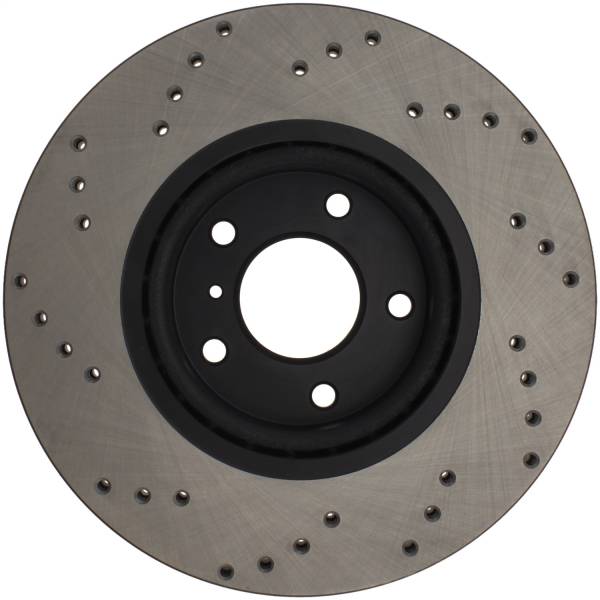 Stoptech - StopTech 08-09 Infiniti EX35 / 05-08 G35 / 09 G37 / 06-09 M35/M45 Drilled Right Front Rotor - 128.42080R