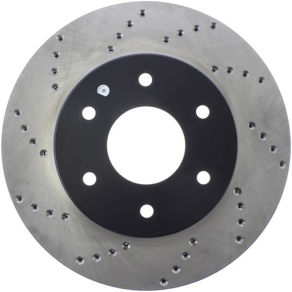 Stoptech - StopTech Sport Cross Drilled Brake Rotor Front Right 128.42084R