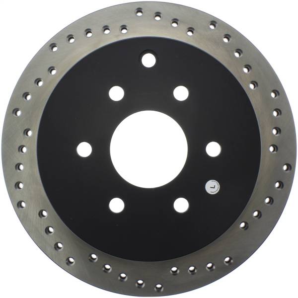 Stoptech - StopTech Sport Cross Drilled Brake Rotor Rear Left 128.42087L