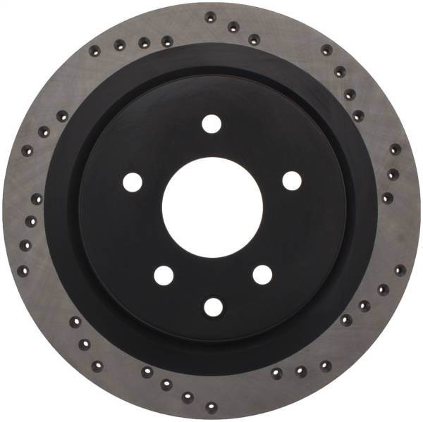 Stoptech - StopTech 08-09 Infiniti EX35 / 05-08 G35 / 09 G37 / 06-09 M35/M45 Drilled Right Rear Rotor - 128.42088R