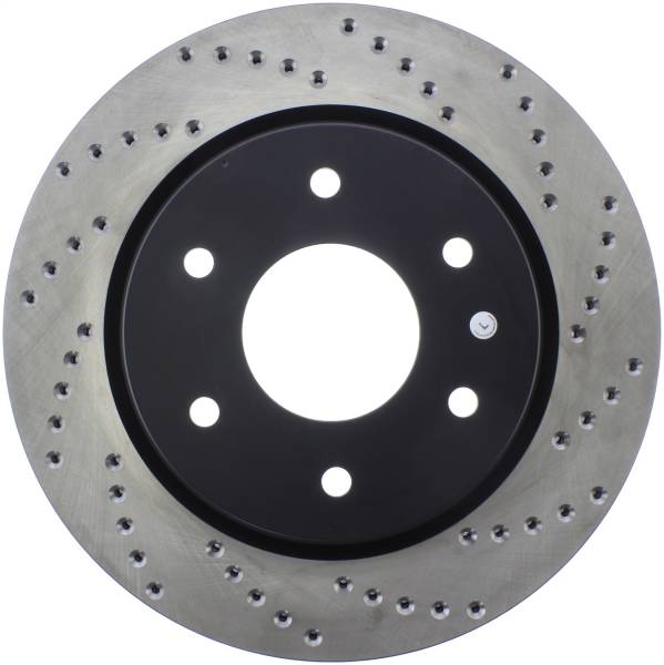 StopTech - StopTech Sport Cross Drilled Brake Rotor Front Left 128.42090L