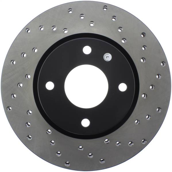 StopTech - StopTech Sport Cross Drilled Brake Rotor Front Left 128.42091L