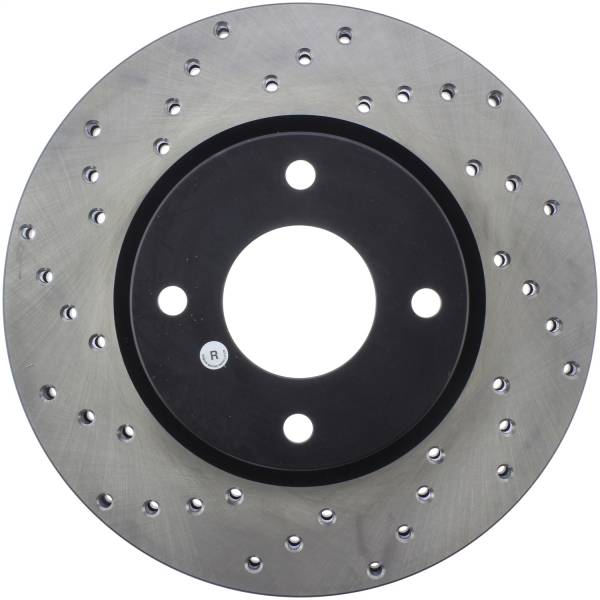 Stoptech - StopTech Sport Cross Drilled Brake Rotor Front Right 128.42091R