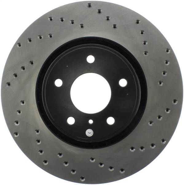 StopTech - StopTech Sport Cross Drilled Brake Rotor Front Left 128.42092L