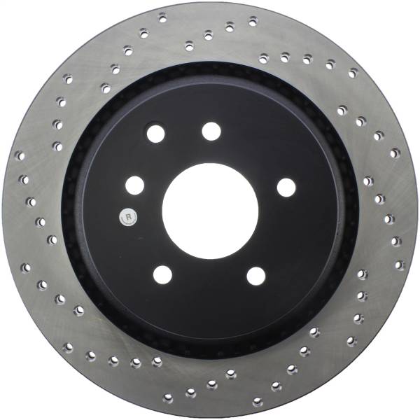 Stoptech - StopTech Sport Cross Drilled Brake Rotor Rear Right 128.42093R