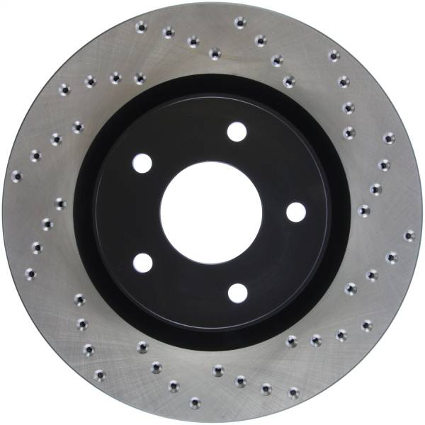 StopTech - StopTech Sport Cross Drilled Brake Rotor Front Left 128.42096L