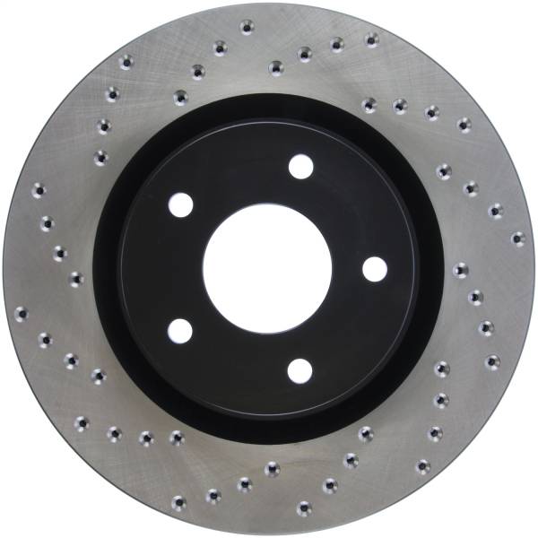 Stoptech - StopTech Sport Cross Drilled Brake Rotor Front Right 128.42096R