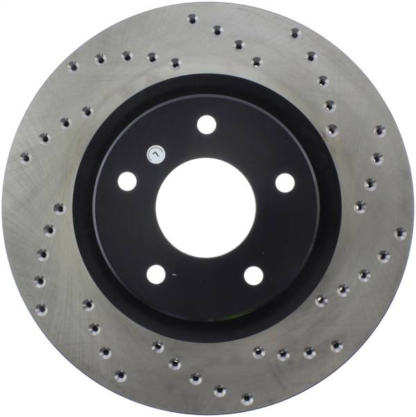 StopTech - StopTech Sport Cross Drilled Brake Rotor Front Left 128.42097L