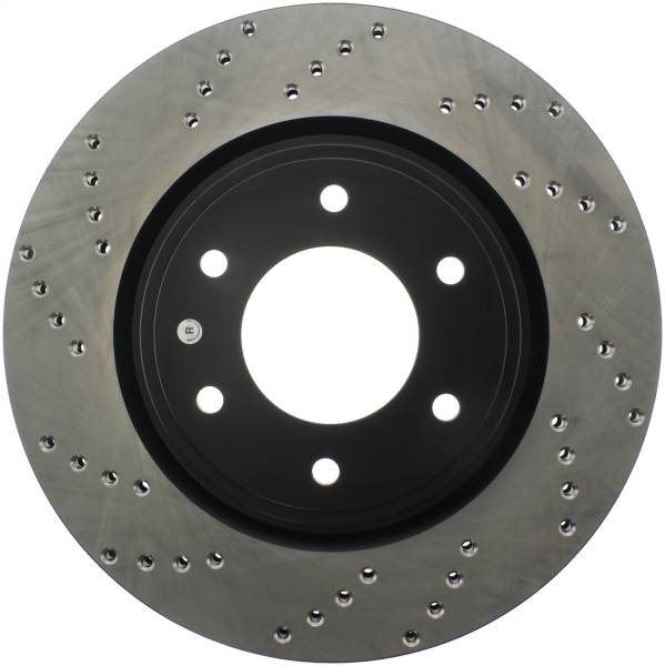 Stoptech - StopTech Sport Cross Drilled Brake Rotor Front Right 128.42099R