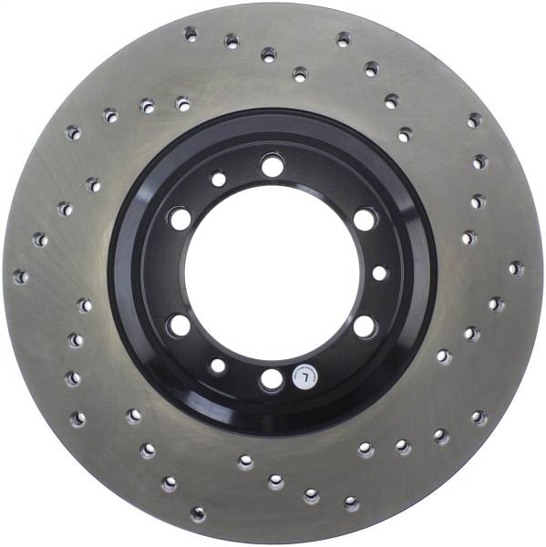 StopTech - StopTech Sport Cross Drilled Brake Rotor Front Left 128.43013L