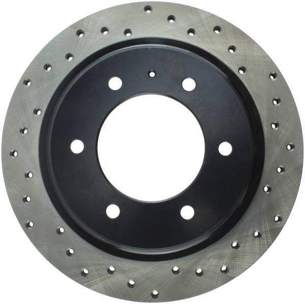 Stoptech - StopTech Sport Cross Drilled Brake Rotor Rear Left 128.43015L