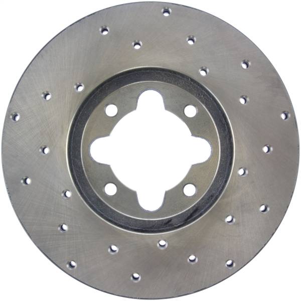 Stoptech - StopTech Sport Cross Drilled Brake Rotor Front Right 128.44017R