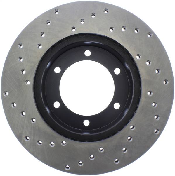 StopTech - StopTech Sport Cross Drilled Brake Rotor Front Left 128.44044L