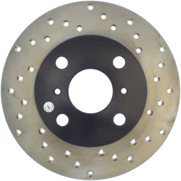 Stoptech - StopTech Sport Cross Drilled Brake Rotor Rear Left 128.44046L