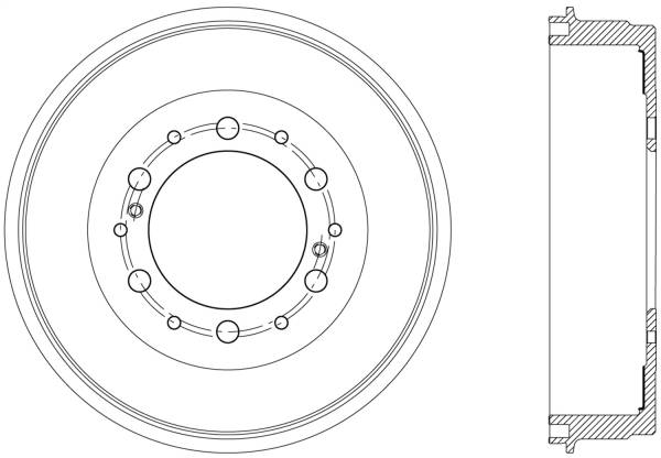 Stoptech - StopTech Sport Cross Drilled Brake Rotor Rear Right 128.44046R