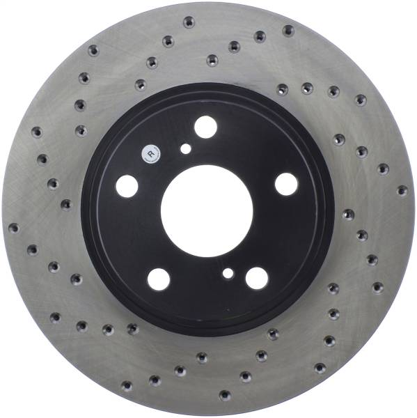 Stoptech - StopTech Sport Cross Drilled Brake Rotor Front Right 128.44088R