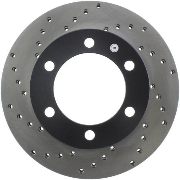 Stoptech - StopTech Sport Cross Drilled Brake Rotor Front Right 128.44109R