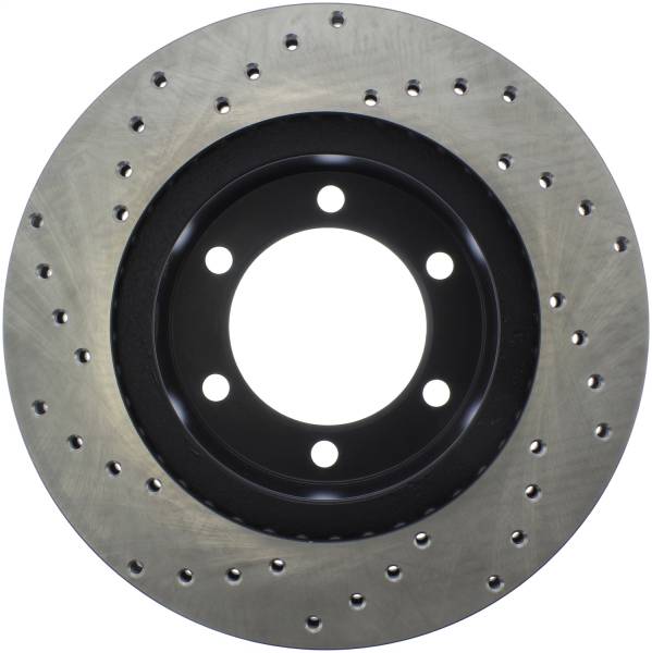 StopTech - StopTech Sport Cross Drilled Brake Rotor Front Left 128.44112L