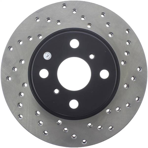 StopTech - StopTech Sport Cross Drilled Brake Rotor Front Left 128.44119L