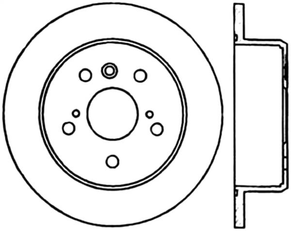 Stoptech - StopTech Sport Cross Drilled Brake Rotor Rear Left 128.44126L