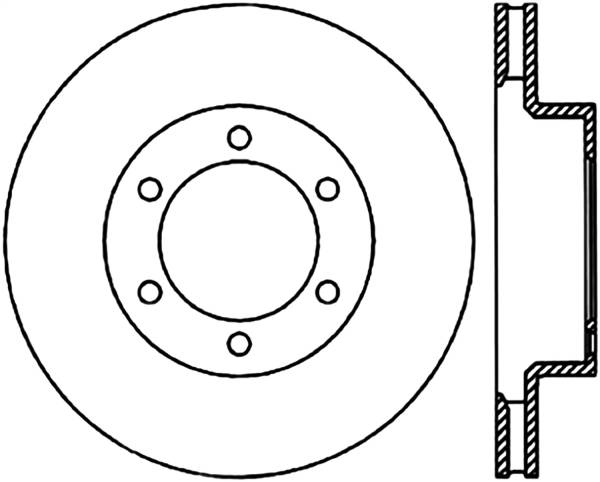 StopTech - StopTech Sport Cross Drilled Brake Rotor Front Left 128.44127L