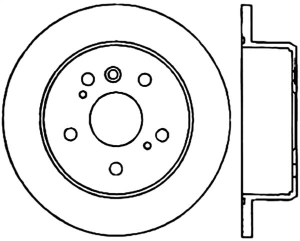 Stoptech - StopTech Sport Cross Drilled Brake Rotor Rear Right 128.44131R