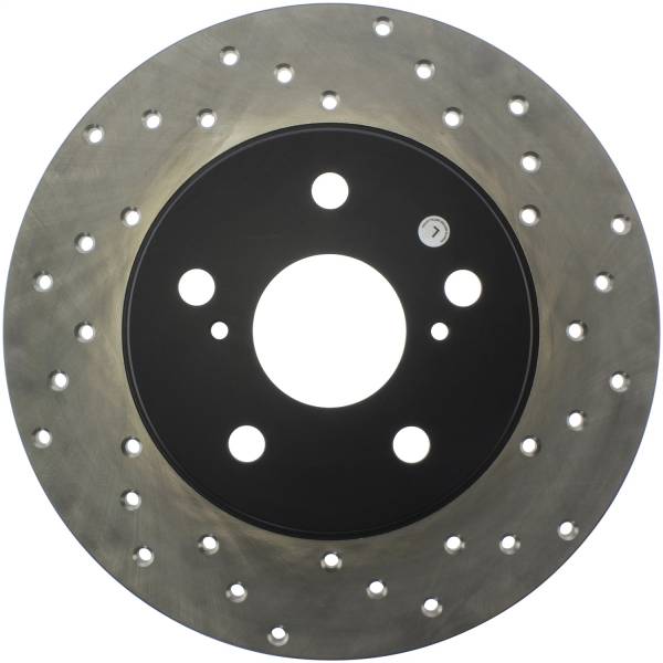 Stoptech - StopTech Sport Cross Drilled Brake Rotor Rear Left 128.44161L