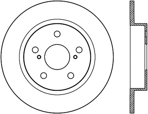 Stoptech - StopTech Sport Cross Drilled Brake Rotor Rear Right 128.44179R