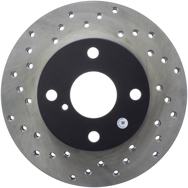 Stoptech - StopTech Sport Cross Drilled Brake Rotor Front Right 128.45034R