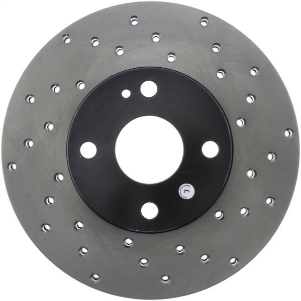 Stoptech - StopTech Sport Cross Drilled Brake Rotor Front Left 128.45040L