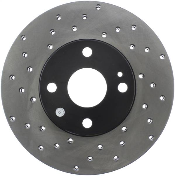 Stoptech - StopTech Sport Cross Drilled Brake Rotor Front Right 128.45040R