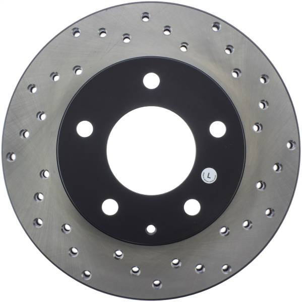 Stoptech - StopTech Sport Cross Drilled Brake Rotor Front Left 128.45048L