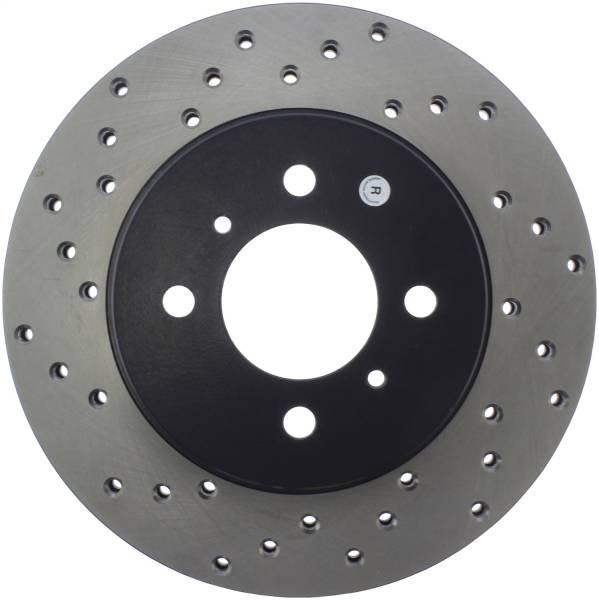 Stoptech - StopTech Sport Cross Drilled Brake Rotor Front Right 128.46060R