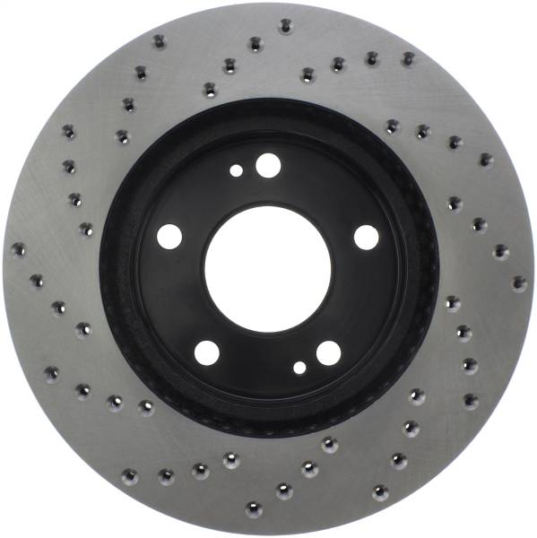 Stoptech - StopTech Sport Cross Drilled Brake Rotor Front Left 128.46061L