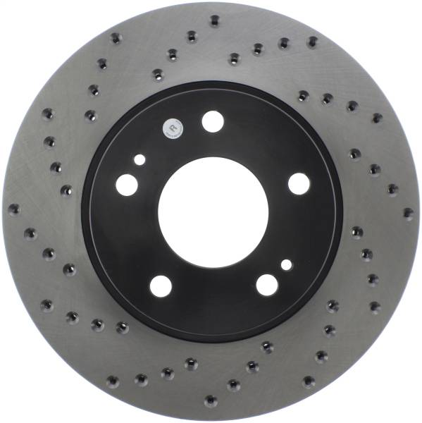 Stoptech - StopTech Sport Cross Drilled Brake Rotor Front Right 128.46061R