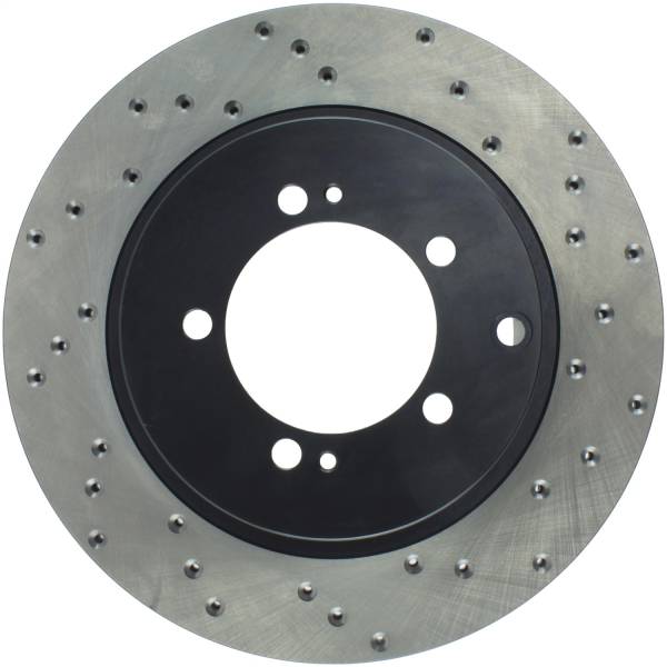 Stoptech - StopTech Sport Cross Drilled Brake Rotor Rear Left 128.46065L