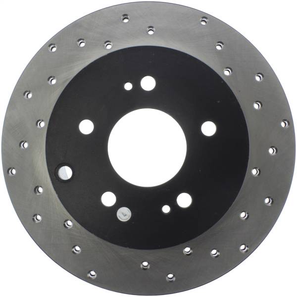 Stoptech - StopTech Sport Cross Drilled Brake Rotor Rear Left 128.46072L