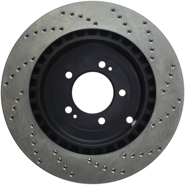 Stoptech - StopTech Sport Cross Drilled Brake Rotor Rear Right 128.46075R