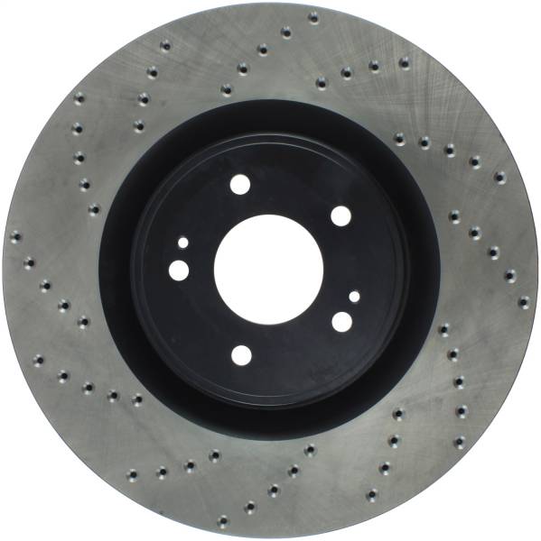 Stoptech - StopTech Sport Cross Drilled Brake Rotor Front Right 128.46076R