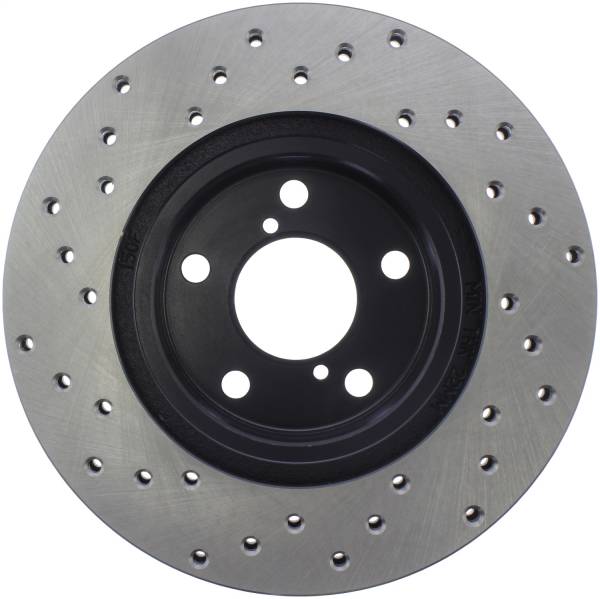 Stoptech - StopTech Sport Cross Drilled Brake Rotor Front Left 128.47010L