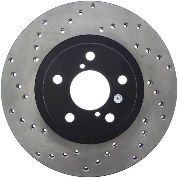 Stoptech - StopTech Sport Cross Drilled Brake Rotor Front Right 128.47012R